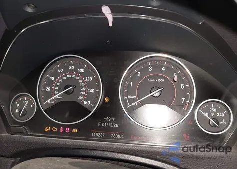 2017 BMW 340I z USA, uszkodzony, nr VIN WBA8B3G54HNU34997